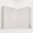 Ver imagem 2 de Guarda-Roupa de Canto Modulado com Espelho 9 Portas 4 Gavetas França