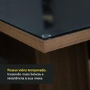 Ver imagem 7 de Conjunto Sala de Jantar Mesa Tampo de Vidro 6 Cadeiras Rustic/preto/oxford Stéfani Madesa