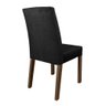 Conjunto Sala de Jantar Mesa Tampo de Vidro 6 Cadeiras Rustic/preto/oxford Stéfani Madesa - 9