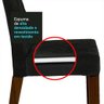 Conjunto Sala de Jantar Mesa Tampo de Vidro 6 Cadeiras Rustic/preto/oxford Stéfani Madesa - 10