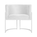 Ver imagem 3 de Kit 02 Poltronas Luana Para Sala Base Branca Suede Cores - S.A Móveis DS Móveis Poltrona Luana Branc
