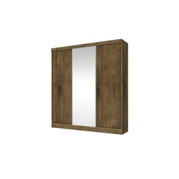 Guarda Roupa Casal 3 Portas de Correr com Espelho Omega - 3