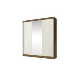 Guarda Roupa Casal 3 Portas de Correr com Espelho Omega - 4