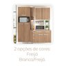 Cozinha Modulada Completa 5 Peças 12 Portas 3 Gavetas Felicitá 100% Mdf - 5