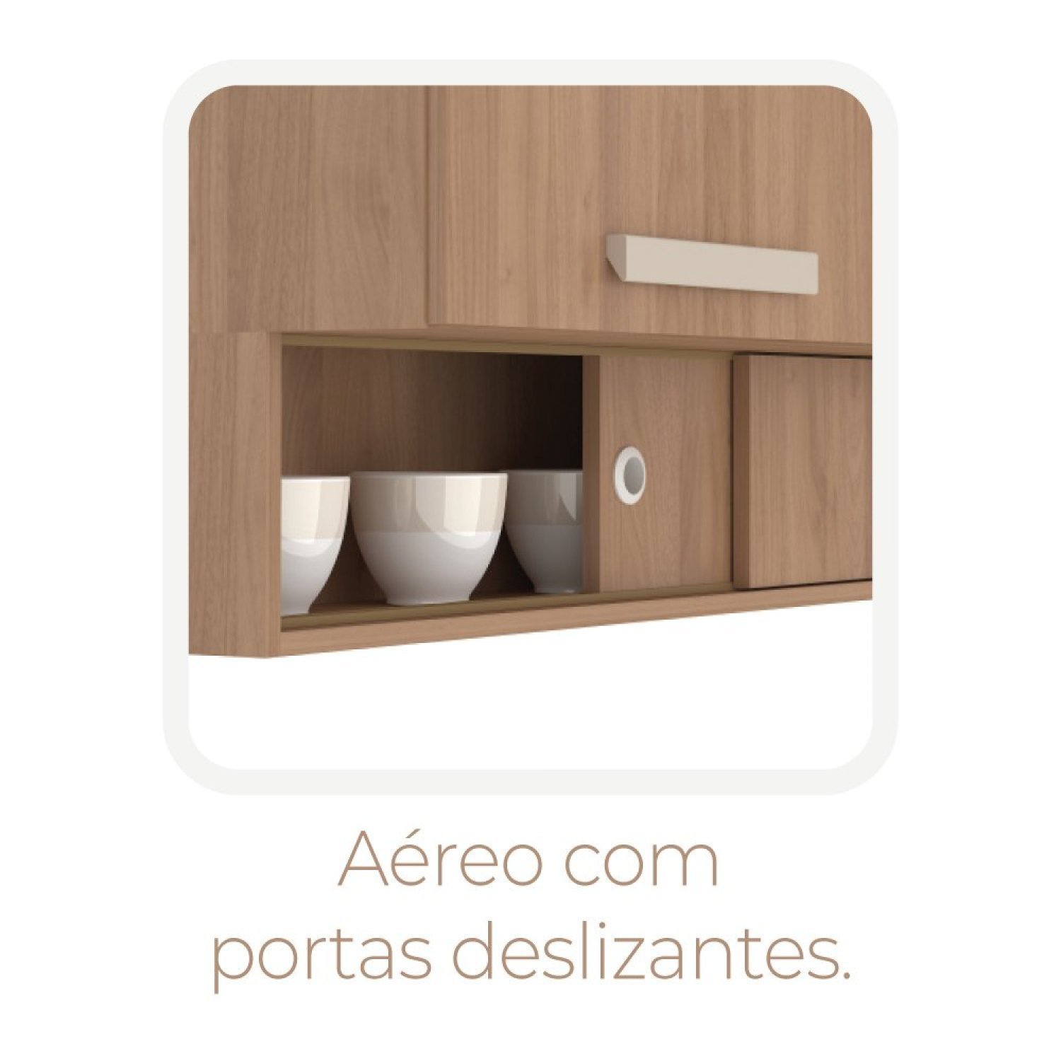 Cozinha Modulada Completa 5 Peças 12 Portas 3 Gavetas Felicitá 100% Mdf - 8