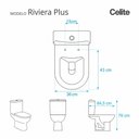Ver imagem 4 de Assento Sanitário Riviera Plus Branco para Vaso Celite
