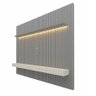 Painel Home Nobre Ripado Para TV Até 85" LED 230cm Gelius Móveis Cinza/Off White - 1