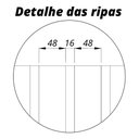 Ver imagem 3 de Painel Home Nobre Ripado Para TV Até 85" LED 230cm Gelius Móveis Cinza/Off White