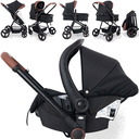 Ver imagem 2 de Carrinho de Bebe Moises com Bebe Conforto Galzerano Ivy Black