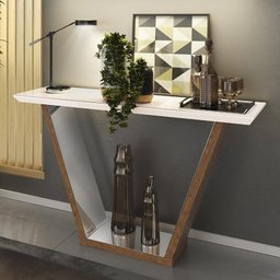 Aparador Lotus com Espelho Carvalho Europeu/Creme - PR Móveis - 2