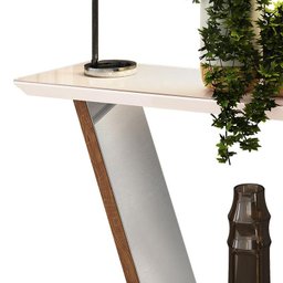 Aparador Lotus com Espelho Carvalho Europeu/Creme - PR Móveis - 3