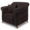 Ver imagem 1 de Poltrona Decorativa Retro Polo com Almofada Suede 1102 Ezz 1102