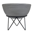 Ver imagem 5 de Kit 2 Suportes Tripé para Vaso de Plantas 18x15cm em Ferro Artesanal