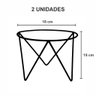 Kit 2 Suportes Tripé para Vaso de Plantas 18x15cm em Ferro Artesanal - 6