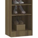 Ver imagem 5 de Guarda Roupa Modulado Sapateira 50cm 1 Porta Taiga Avelã L01 - Mpozenato