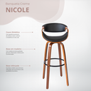 Ver imagem 2 de Banqueta Nicole Base Madeira