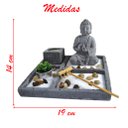 Ver imagem 2 de Terrário Bandeja Areia Altar Jardim Zen Decorativo Porta Vela Meditação Pedra 14cm