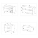 Ver imagem 3 de Conjunto de Cozinha Modulado Ébano Cinza/Fumê com Grafite