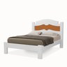 Cama Casal Gabriela 100% MDF Branco + Colchão - 3