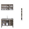 Conjunto de Armários de Cozinha Modulado Bambu - 3