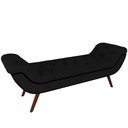 Ver imagem 1 de Puff Recamier Decorativo com Tachas 160cm Santorini Veludo Preto