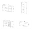 Ver imagem 3 de Conjunto de Armários de Cozinha Modulado Mogno Cinza/Montana com Grafite