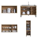 Ver imagem 3 de Conjunto de Armários de Cozinha Modulado Mogno