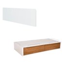 Ver imagem 3 de Cama Solteiro com 2 Gavetas e Painel Encosto Sambalelê Branco/Acetinado/Mel