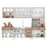 Cozinha Modulada Completa 5 Peças 13 Portas 5 Gavetas Felicitá 100% Mdf - 3