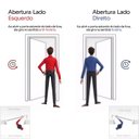 Ver imagem 4 de Kit Porta de Madeira 210x82cm Batente 7,5cm Lisa Primer Uniportas Abertura Direita