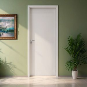 Kit Porta de Madeira 210x72cm Batente 14cm Lisa Primer Uniportas 