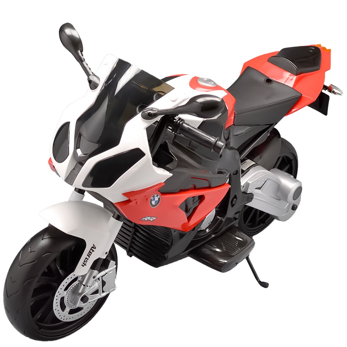 Moto Infantil Elétrica Menino Menina Bateria Motorizado Luz Cor Branco