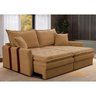 Sofá Baú sem Caixa Retrátil 1,80m Softgel Bonnie Boucle Caramelo Cama Inbox - 1