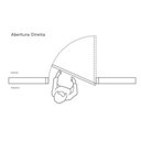 Ver imagem 4 de Kit Porta de Madeira 210x82cm Batente 16cm Lisa Primer Uniportas Abertura Direita Branco