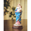 Ver imagem 1 de Imagem de Nossa Senhora do Rosário de Resina Nacional 15cm