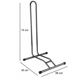 Suporte de Bike Bicicleta de Apoio para Chao em Aco Compativel com Aros 26 a 29 Resistente - 3