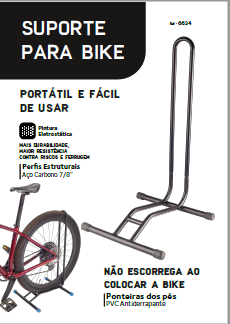 Suporte de Ferro para Bicicleta/Bike Metaltec Casa A Utilidades - 7