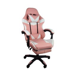Cadeira Gamer Stillus Ergonômica com Apoio para Os Pés - Rosa - 9