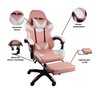 Cadeira Gamer Stillus Ergonômica com Apoio para Os Pés - Rosa - 13