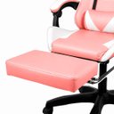 Ver imagem 3 de Cadeira Gamer Stillus Reclinável 120° com Apoio para Os Pés e Cabeça Rosa