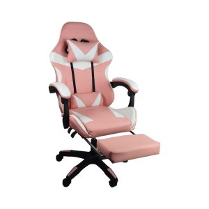 Cadeira Gamer Stillus Ergonômica com Apoio para Os Pés - Rosa