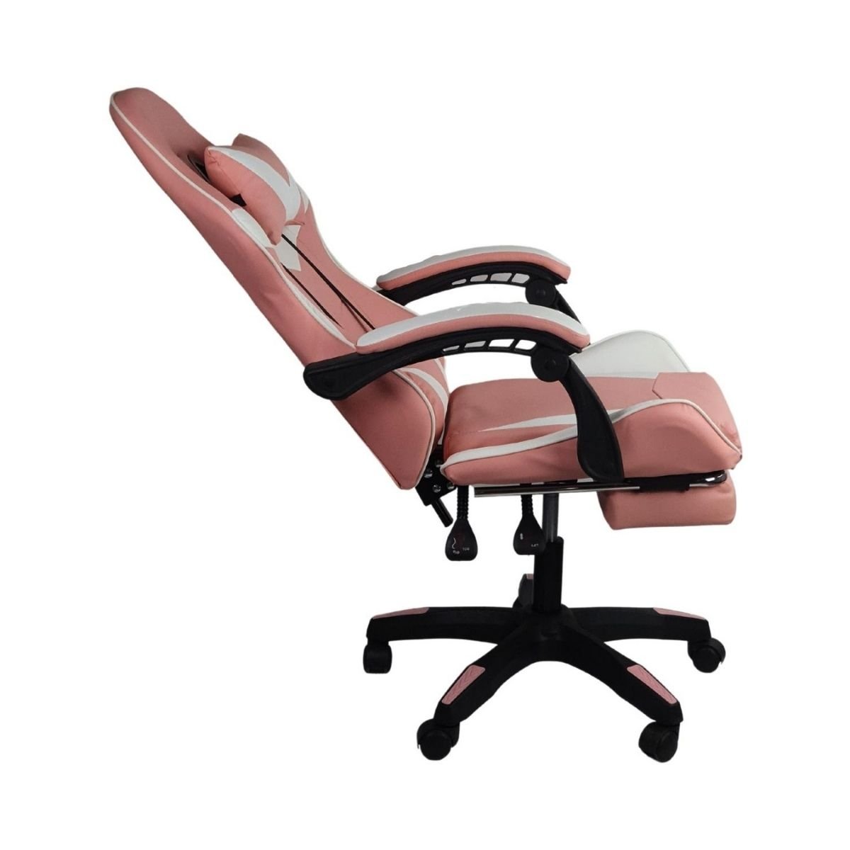 Cadeira Gamer Stillus Ergonômica com Apoio para Os Pés - Rosa - 11