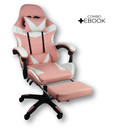 Ver imagem 6 de Cadeira Gamer Stillus Ergonômica com Apoio para Os Pés - Rosa
