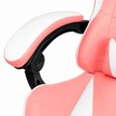 Ver imagem 4 de Cadeira Gamer Stillus Reclinável 120° com Apoio para Os Pés e Cabeça Rosa