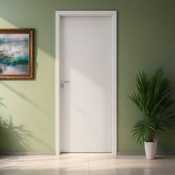 Kit Porta de Madeira 210x62cm Batente 7,5cm Lisa Primer Uniportas Abertura Direita - 1