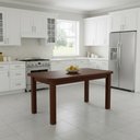 Ver imagem 2 de Mesa para Cozinha 6 Lugares Madeira Maciça Castanho