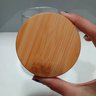 Pote Porta Mantimentos Home&co com Tampa Bambu Borossilicato 950ml 13x8x8cm Transparente - 6