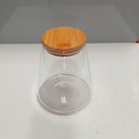 Ver imagem 3 de Pote Porta Mantimentos Home&co com Tampa Bambu Borossilicato 950ml 13x8x8cm Transparente