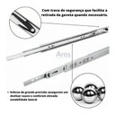 Ver imagem 3 de Par Corrediça Telescópica Larga 40cm Aço 1,2 Antitombamento