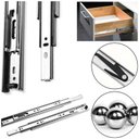 Ver imagem 2 de Par Corrediça Telescópica Larga 40cm Aço 1,2 Antitombamento